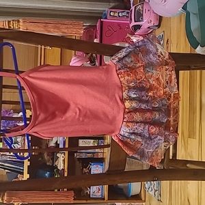 Girls size 4-6 leotard with skirt